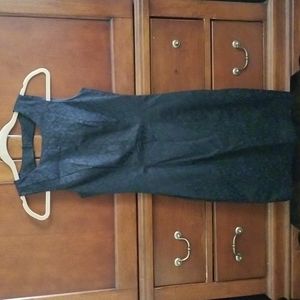 H&M Black/ Gray Animal Print Sheath Dress - Size 2